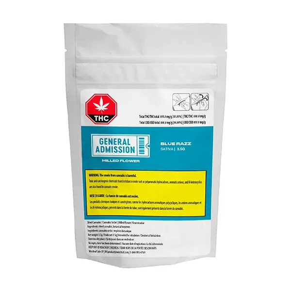 Image for Blue Razz Milled Flower, cannabis milled flower by General Admission