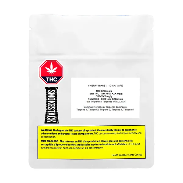 Image for Cherry Bomb AIO Vape, cannabis disposable vapes by Smokestack