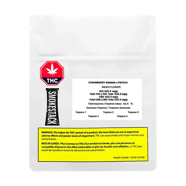 Image for Strawberry Banana x Papaya, cannabis dried flower by Smokestack