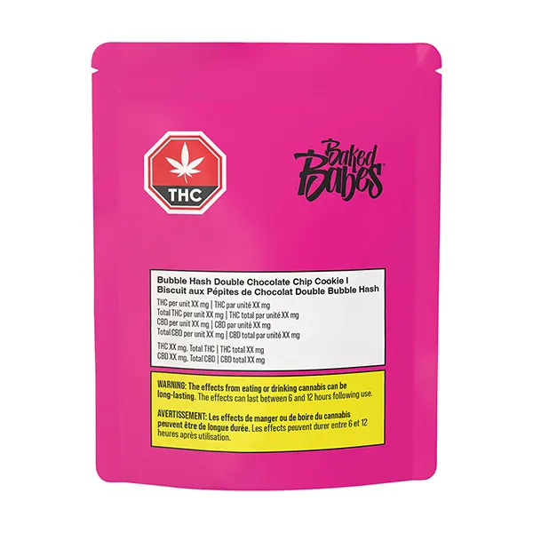 Image for Bubble Hash Double Chocolate Chip Cookie, cannabis all products by Baked Babes