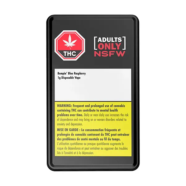 Bumpin' Blue Raspberry NSFW Liquid Diamond Disposable Vape (Disposable Vapes) by Adults Only