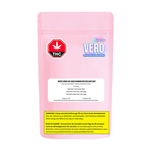 Rocket Bomb Live Liquid Diamond POSTLESS Vape Cart (510 Cartridges) by VERO