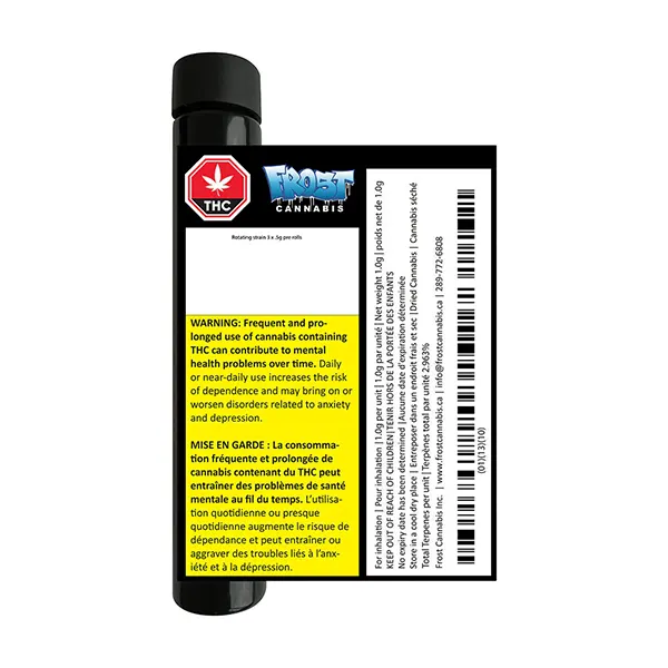 Image for Khalifa Mints Pre-roll, cannabis pre-rolls by Frost Cannabis