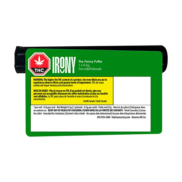 The Penny Puffer Pre-Roll (Pre-Rolls) by Irony