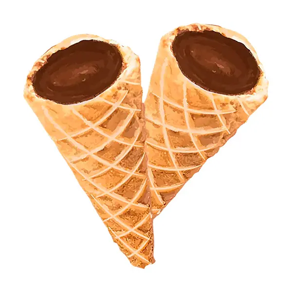 Image for Caramel Chocolate Live Rosin Waffle Cones, cannabis all products by A-Ha!