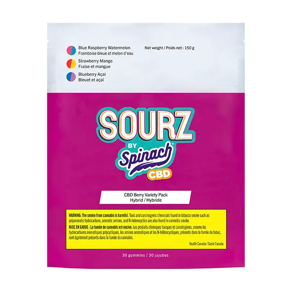 CBD Berry Variety Pack (Gummies) by SOURZ by Spinach