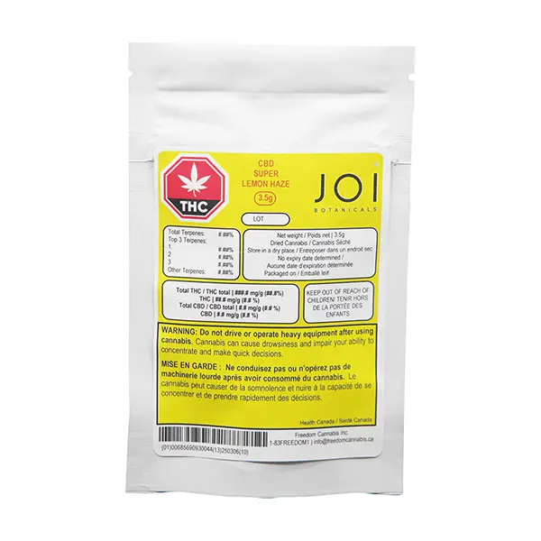 Image for CBD Super Lemon Haze, cannabis dried flower by Joi Botanicals