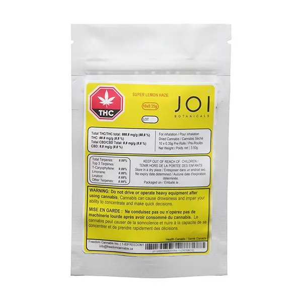 CBD Super Lemon Haze Pre-Roll (Pre-Rolls) by Joi Botanicals