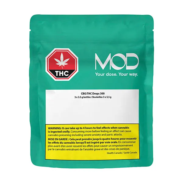 Image for CBG:THC Drops 300, cannabis bottled oils by MOD