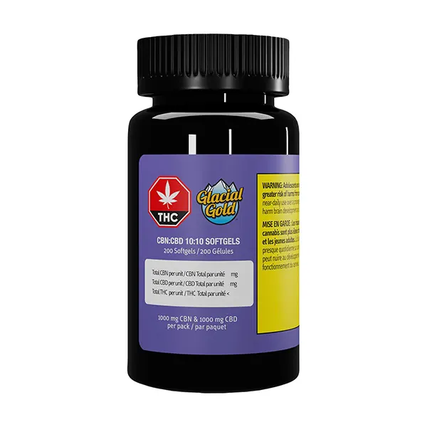 CBN:CBD 10:10 Softgels (Capsules, Softgels) by Glacial Gold