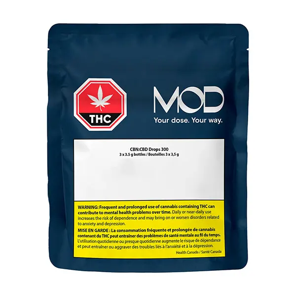 Image for CBN:CBD Drops 300, cannabis bottled oils by MOD