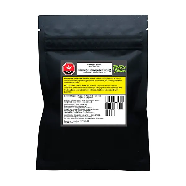Charged Indica (Dried Flower) by Electric Lettuce