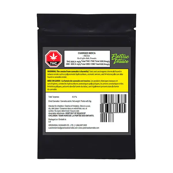 Charged Indica Pre-Roll (Pre-Rolls) by Electric Lettuce