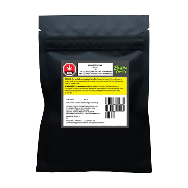 Charged Sativa (Dried Flower) by Electric Lettuce