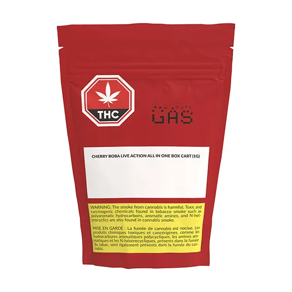 Cherry Boba Live Action All In One Box Cart (Disposable Vapes) by GAS