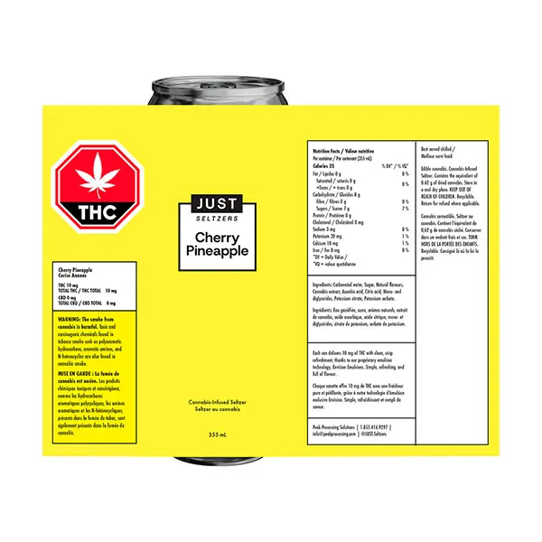 Cherry Pineapple (Sparkling Water) by Just Seltzers