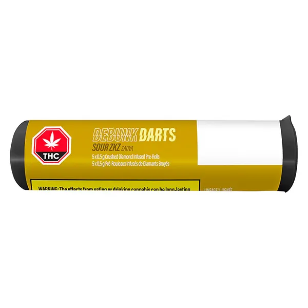 Image for Darts: Sour ZKZ Diamond Infused Pre-Roll, cannabis top rated in pre-rolls by Debunk