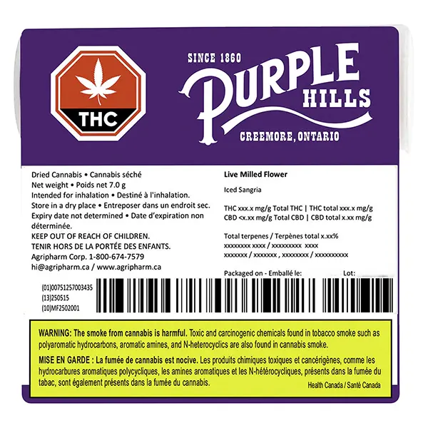 Live Milled Flower – Iced Sangria (Milled Flower) by Purple Hills