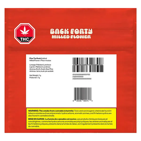 Image for Pine Tar Kush Milled Flower, cannabis all products by Back Forty