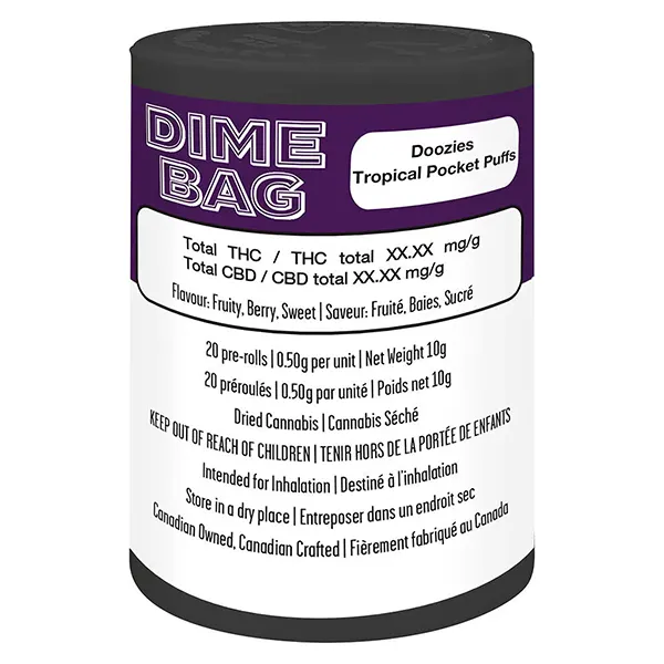 Image for Doozies Tropical Pocket Puffs Pre-Roll, cannabis pre-rolls by Dime Bag