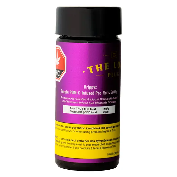 Image for Drippyz Purple Pom-G Infused Pre-Roll, cannabis pre-rolls by The Loud Plug