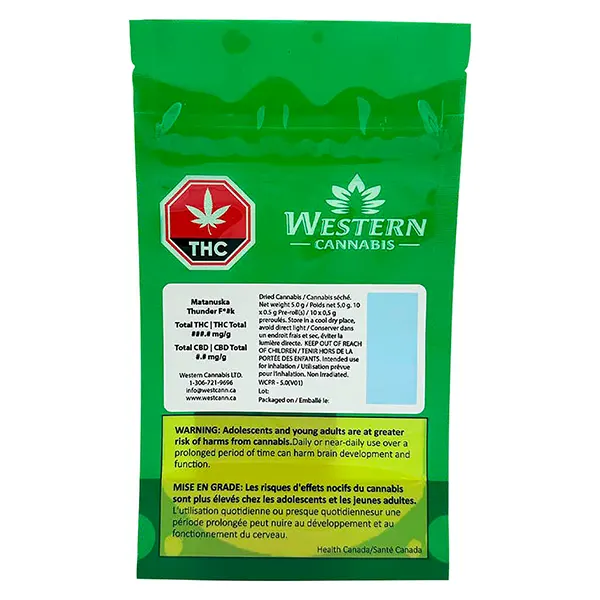 Image for Matanuska Thunder FK Pre-Roll, cannabis all products by Western Cannabis