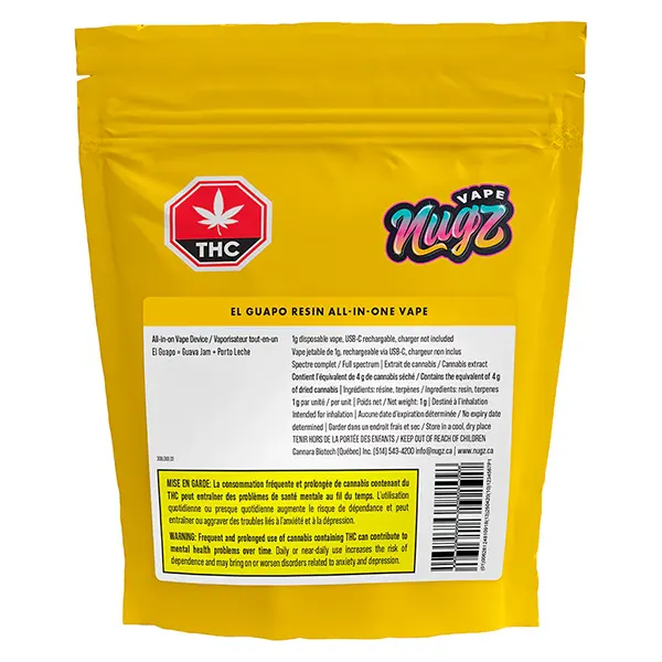 El Guapo Resin All-in-one (Disposable Vapes) by Nugz