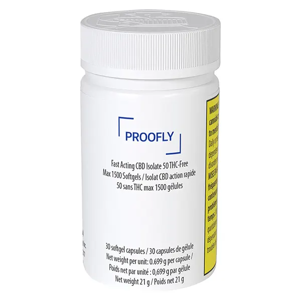 Fast Acting CBD Isolate 50 THC-Free Max 1500 Softgels (Capsules, Softgels) by Proofly
