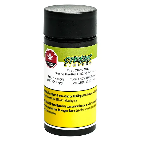Image for First Class Gas Pre-Roll, cannabis top rated in all products by Strains Limited