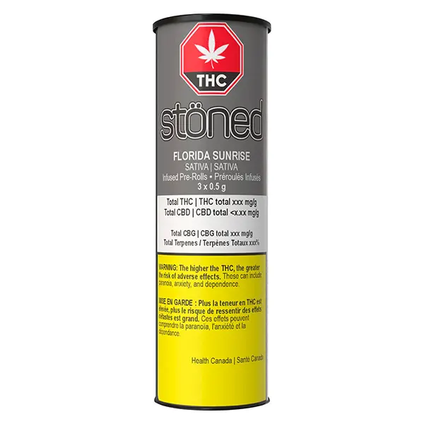 Florida Sunrise Infused Pre-Roll (Pre-Rolls) by Happy & Stoned