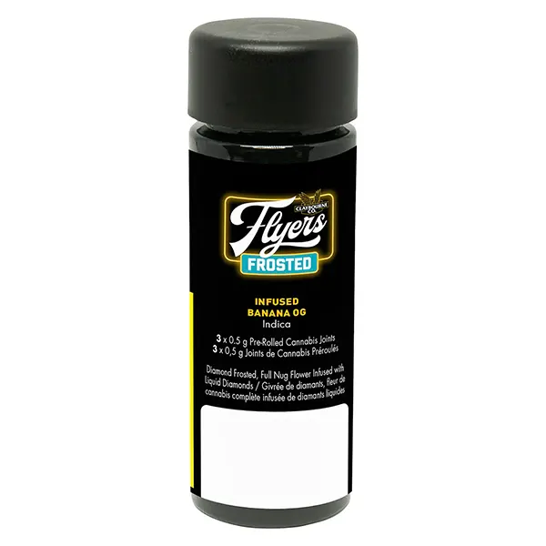Flyers Frosted Infused Banana OG Pre-Rolls (Pre-Rolls) by Claybourne