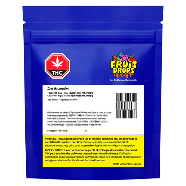 Image for Zour Watermelon, cannabis all products by Fruit Drops