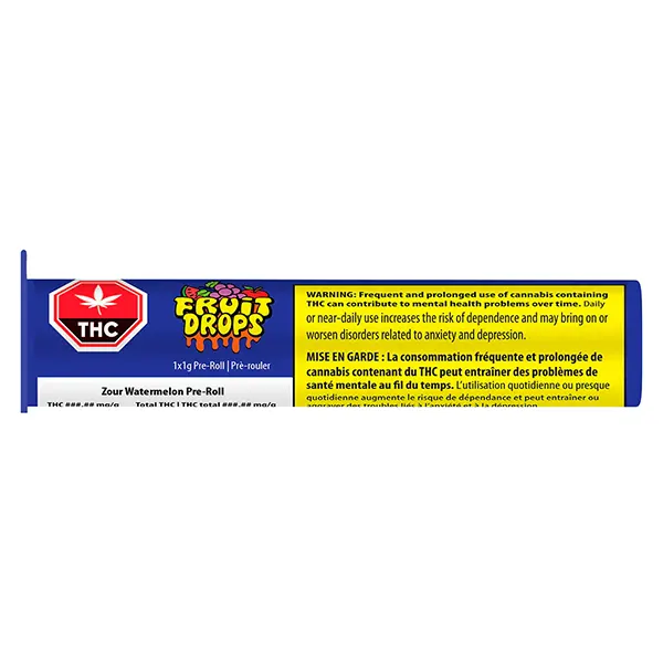 Image for Zour Watermelon Pre-roll, cannabis all products by Fruit Drops