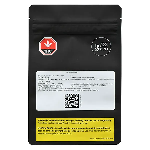 Image for Frosted Gumbo, cannabis dried flower by BC Green