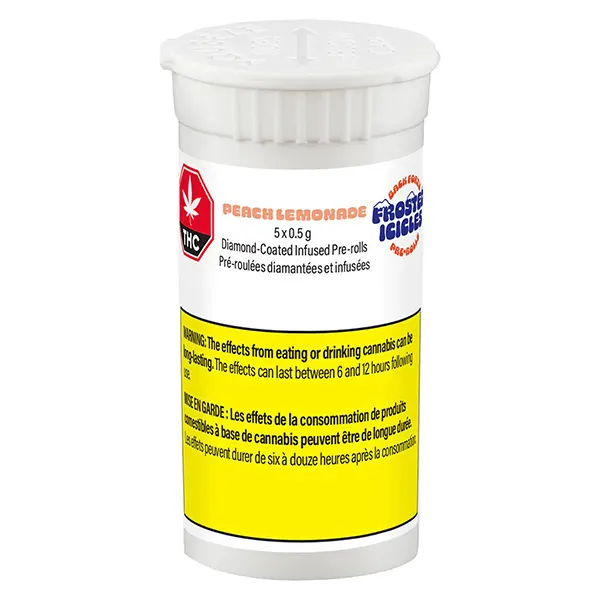 Frosted Icicles Infused Pre-Roll - Peach Lemonade (Pre-Rolls) by Back Forty