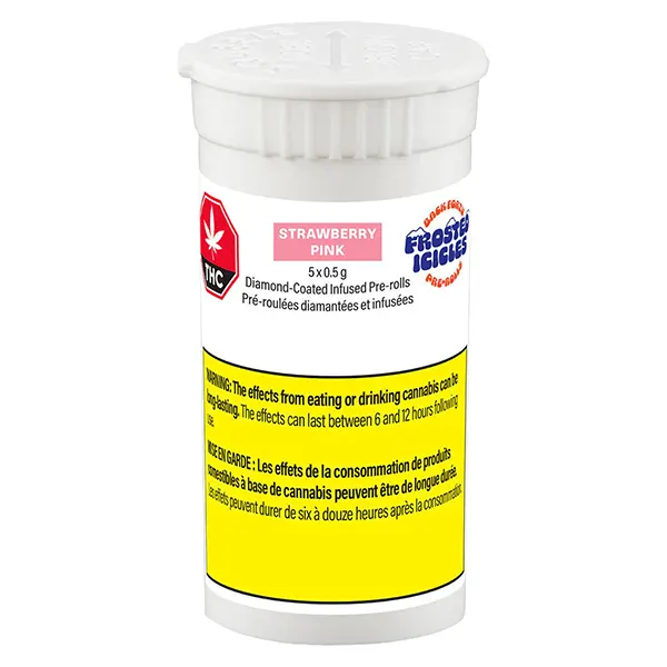 Frosted Icicles Infused Pre-Roll - Strawberry Pink (Pre-Rolls) by Back Forty