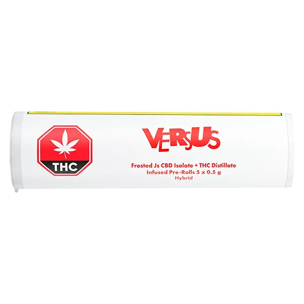 Frosted Js CBD Isolate + THC Distillate Infused Pre-roll (Pre-Rolls) by Versus