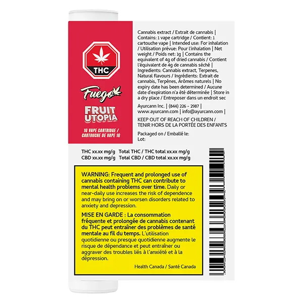 Fruit Utopia 510 Thread Cartridge (510 Cartridges) by Fuego