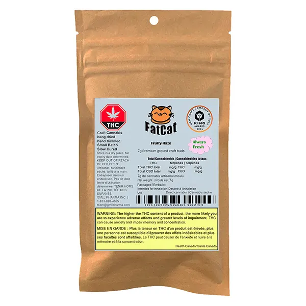 Image for Fruity Haze - Premium Craft Buds Grind, cannabis milled flower by FatCat