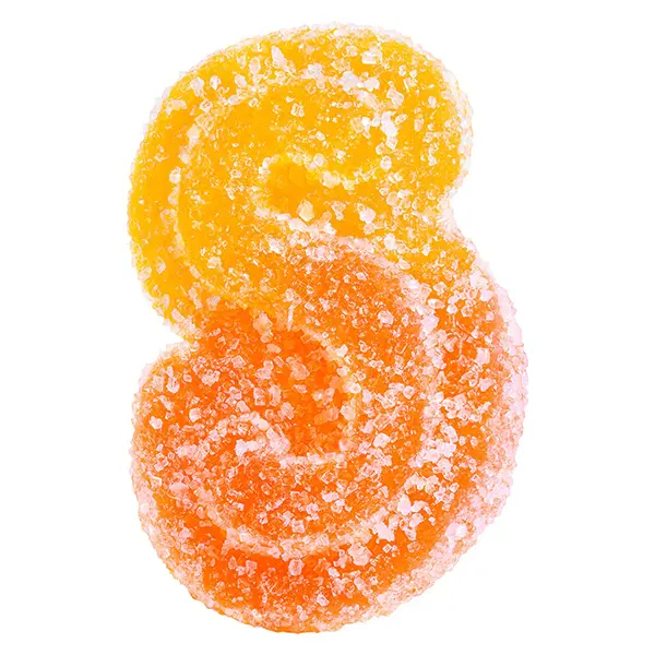 Image for Fully Blasted Peach Orange 1:1 THC CBD Gummy