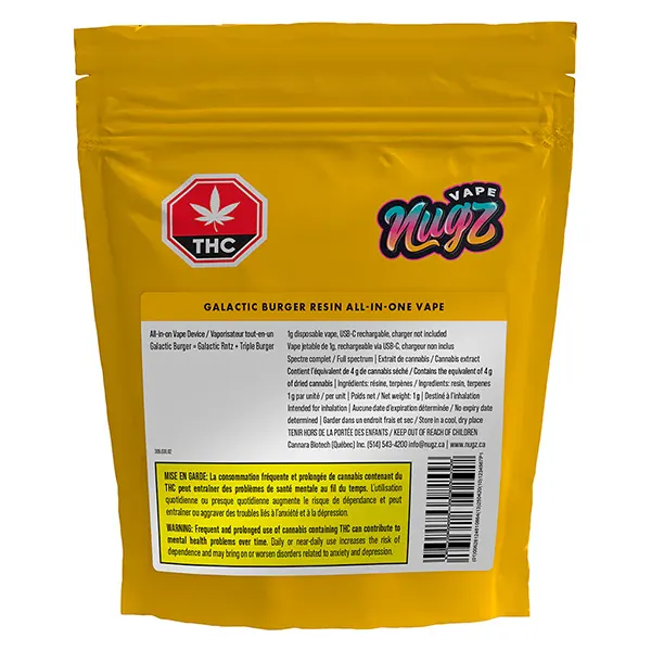 Galactic Burger Resin All-in-One Vape (Disposable Vapes) by Nugz