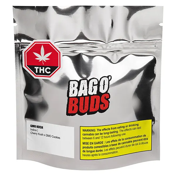 Image for GMO Kush Indica, cannabis dried flower by Big Bag O' Buds