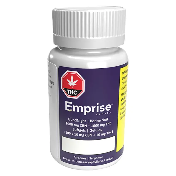 GoodNight - 1000 CBN + 1000 THC Softgels (Capsules, Softgels) by Emprise