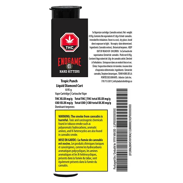 Image for Hard Hitters Tropic Punch Liquid Diamond 510 Thread Cart, cannabis all products by Endgame