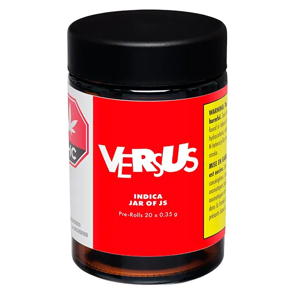 Indica Jar of Js Pre-Roll (Pre-Rolls) by Versus
