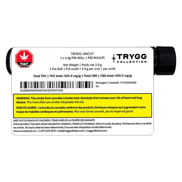 Image for Uncut Pre-Roll, cannabis all products by Trygg Collection