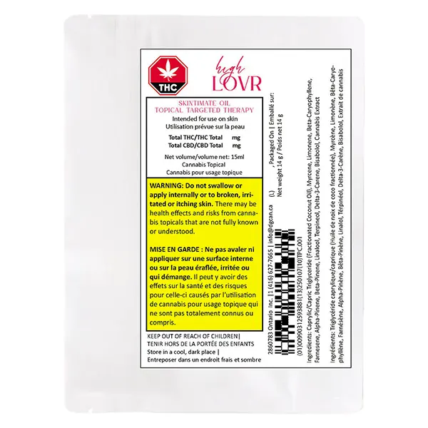 Image for Skintimate Oil - Topical Targeted Therapy, cannabis all products by High LOVR