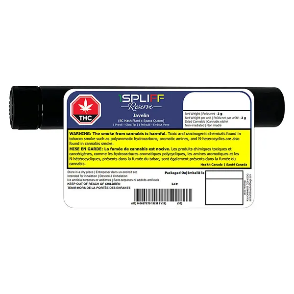 Image for Javelin Premium Glass Tip Pre-Roll, cannabis all products by 1Spliff