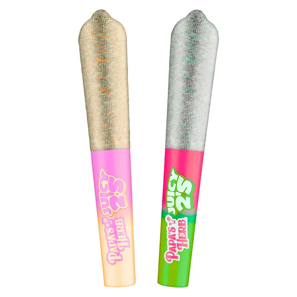 Juicy Two's-Watermelon Sugr Hi & Blackberry Lemonade Infused (Pre-Rolls) by Papa's Herb