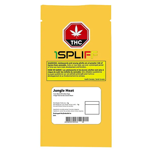 Image for Jungle Heat Disposable Vape, cannabis all products by 1Spliff